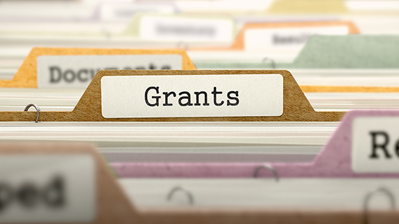 Grants in file folder